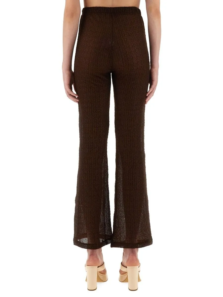 Cut-Out Flare Trousers