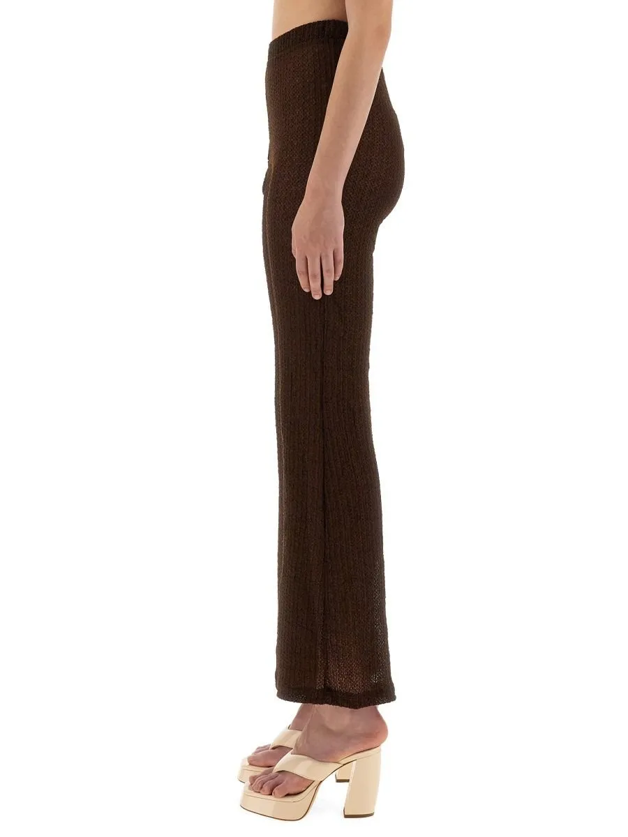 Cut-Out Flare Trousers