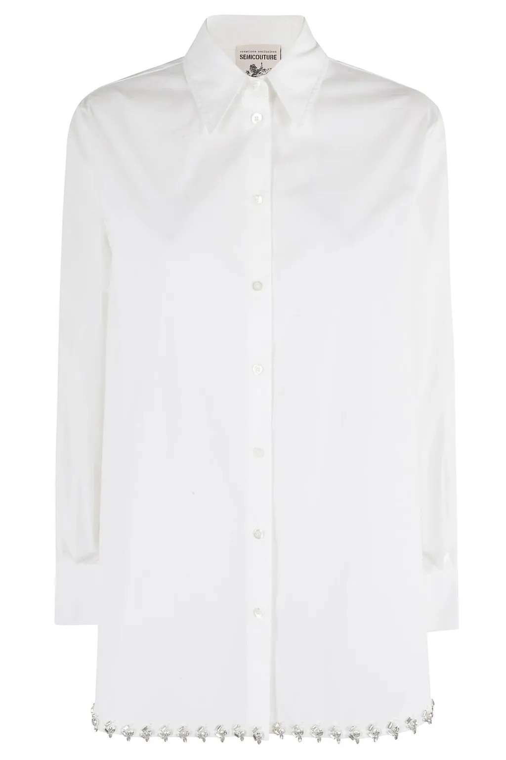 Shirt With Embellished Hem
