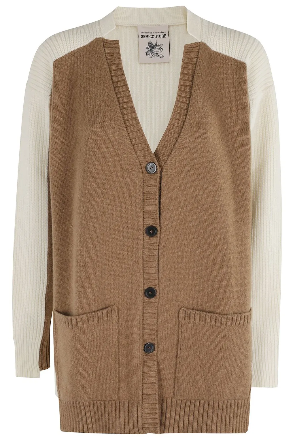 Colorblock V-Neck Cardigan