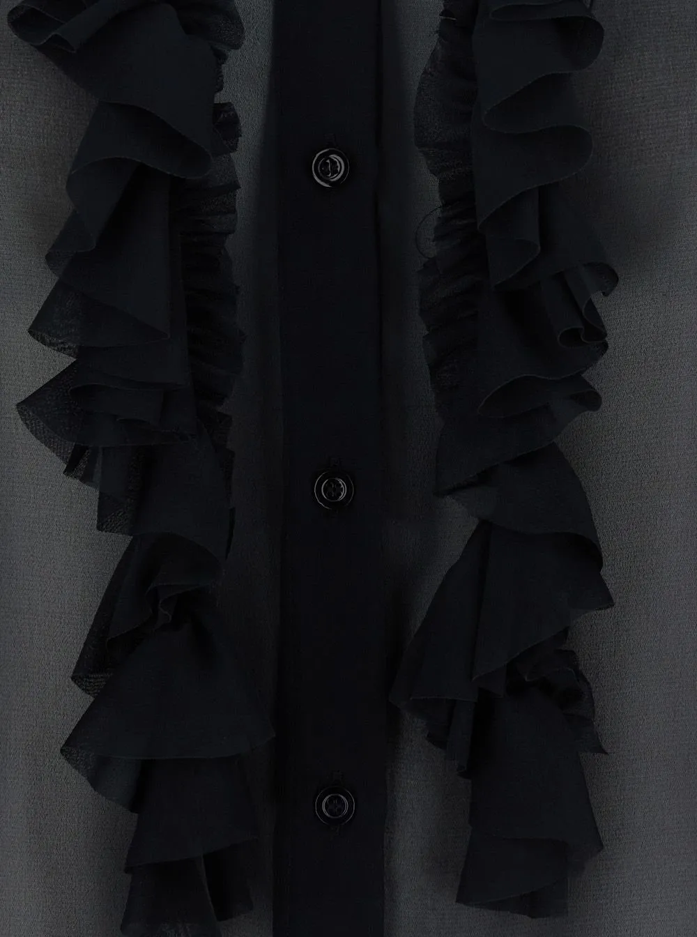 Sheer Ruffle Shirt