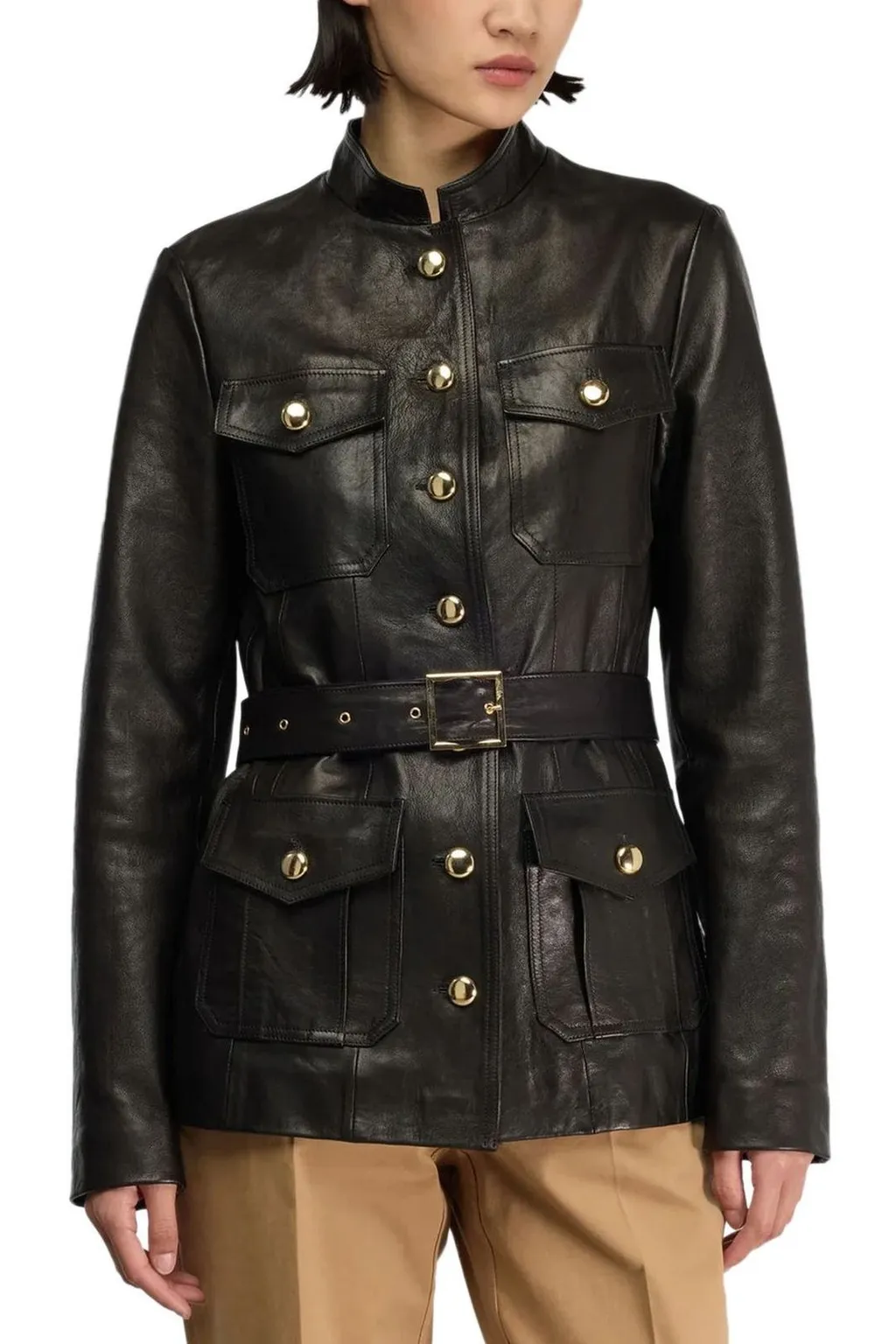 Leather Safari Jacket