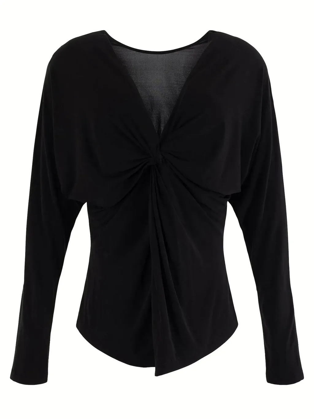 Twist Front Long Sleeve Top