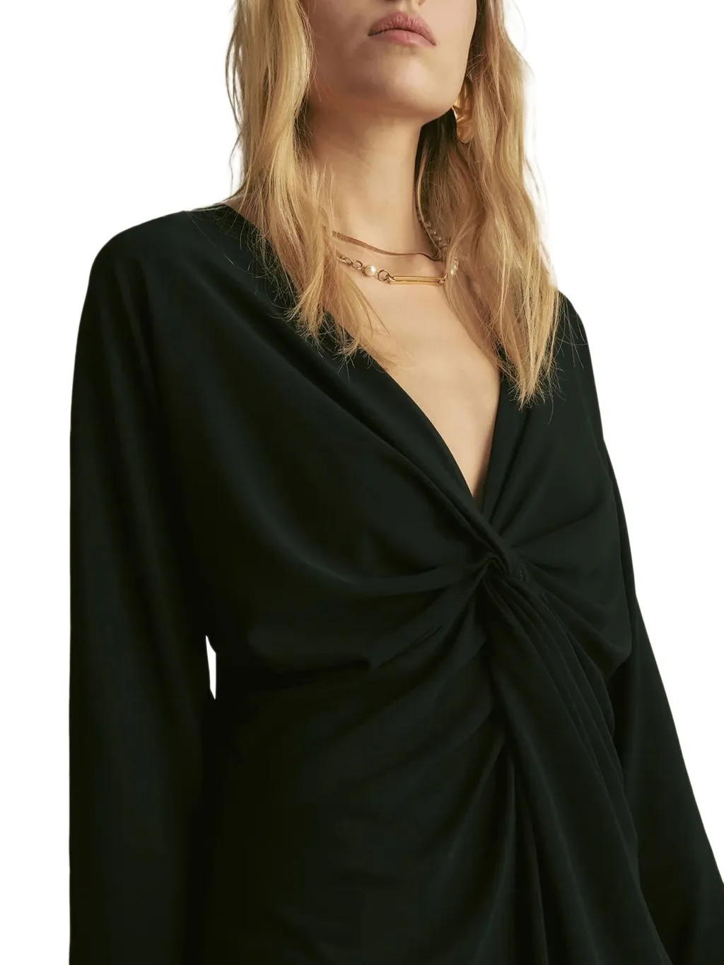 Twist Front Long Sleeve Top