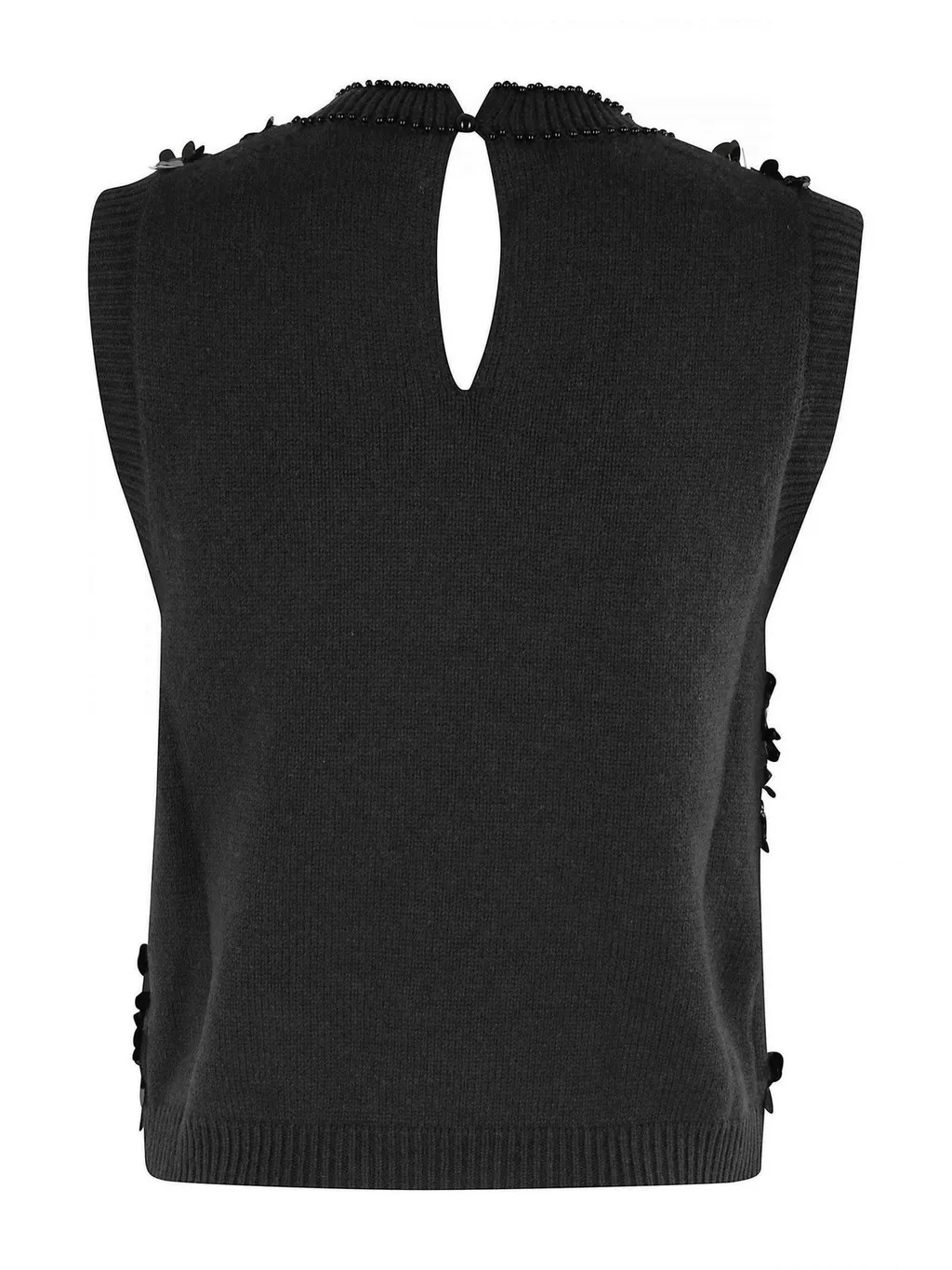 Sleeveless Sequin Embellished Knit Top