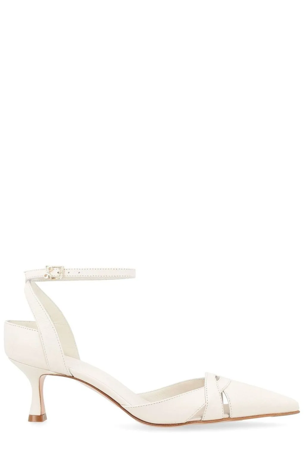 D'orsay Pumps With Ankle Strap