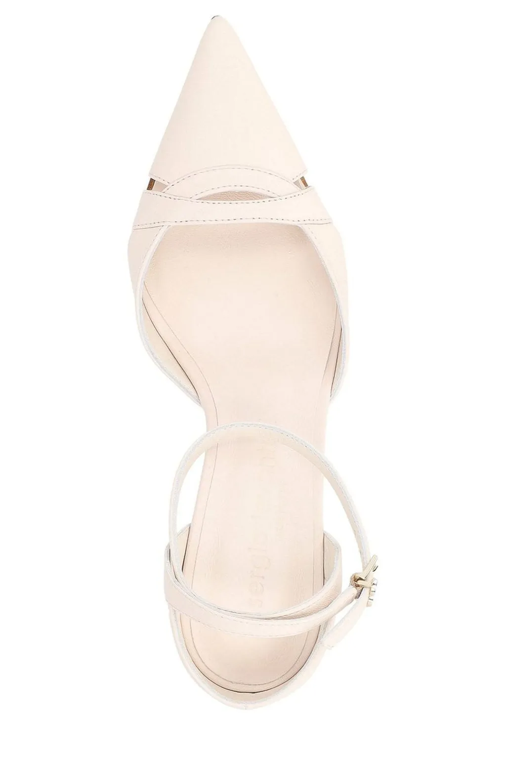 D'orsay Pumps With Ankle Strap
