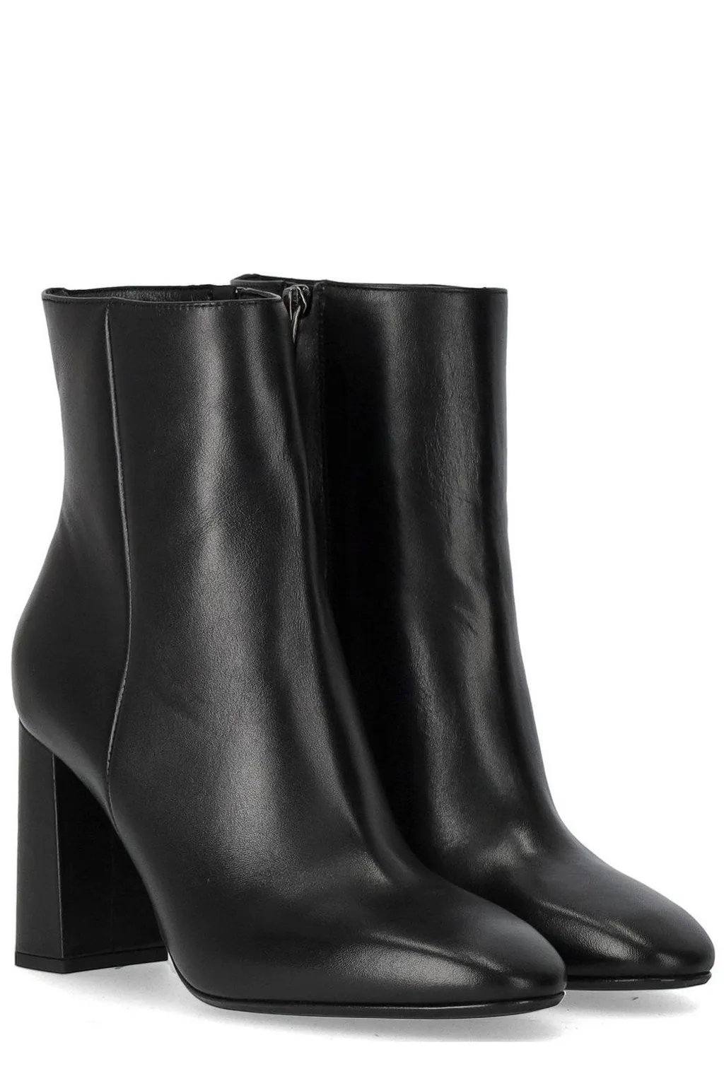 Pointed Toe Block Heel Ankle Boots