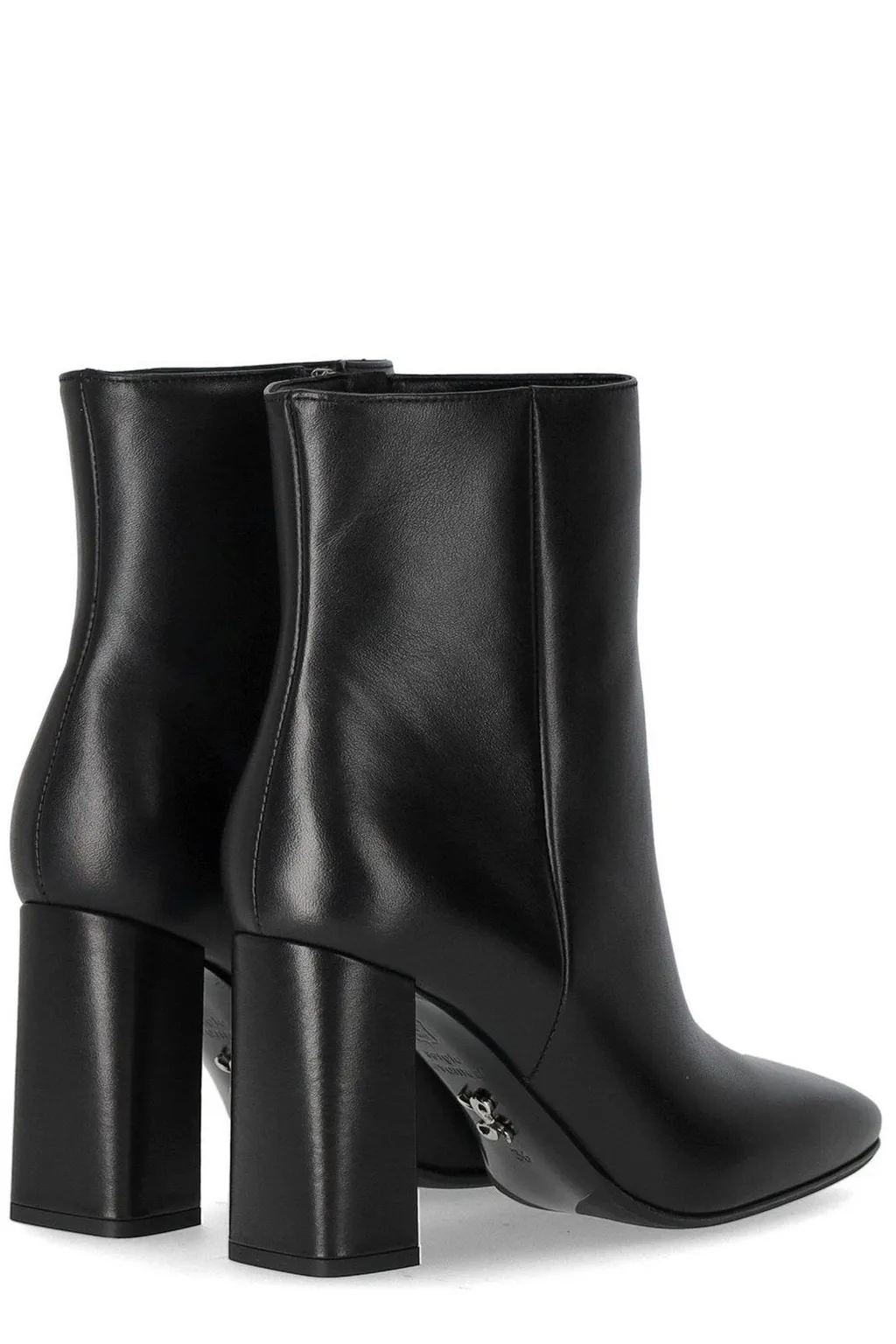 Pointed Toe Block Heel Ankle Boots