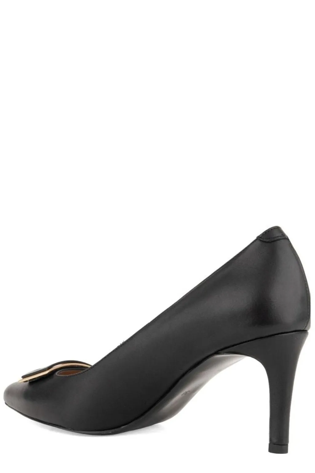 Pointed Toe Pump With Buckle Detail