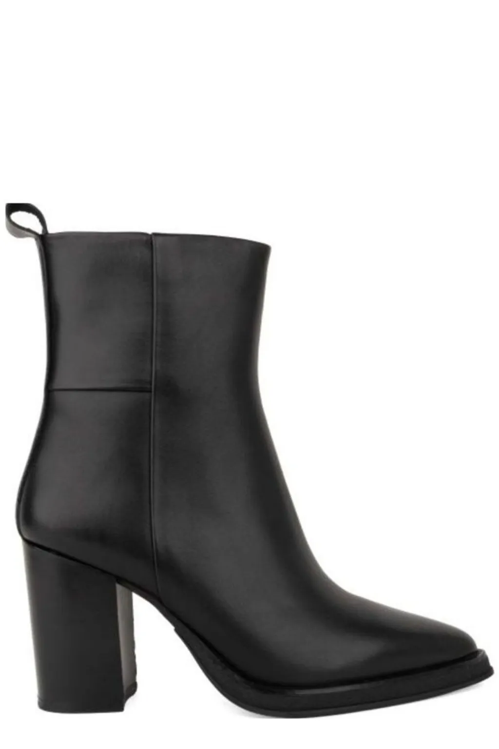 Pointed Toe Block Heel Booties