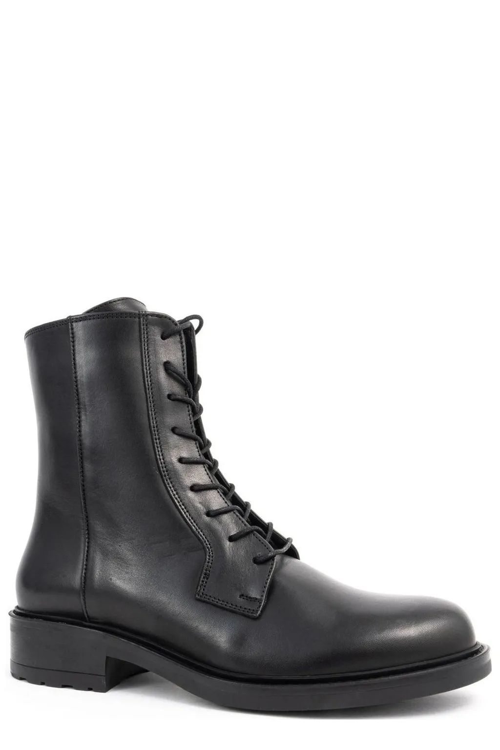 Lace-Up Leather Boots