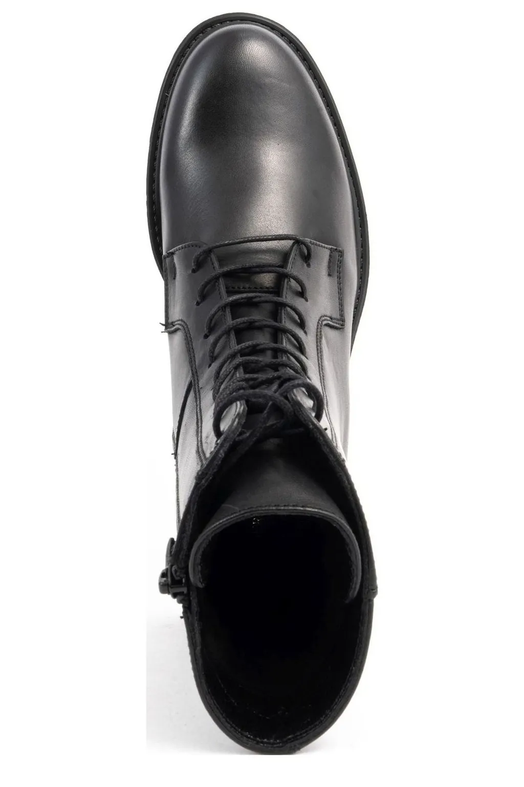 Lace-Up Leather Boots