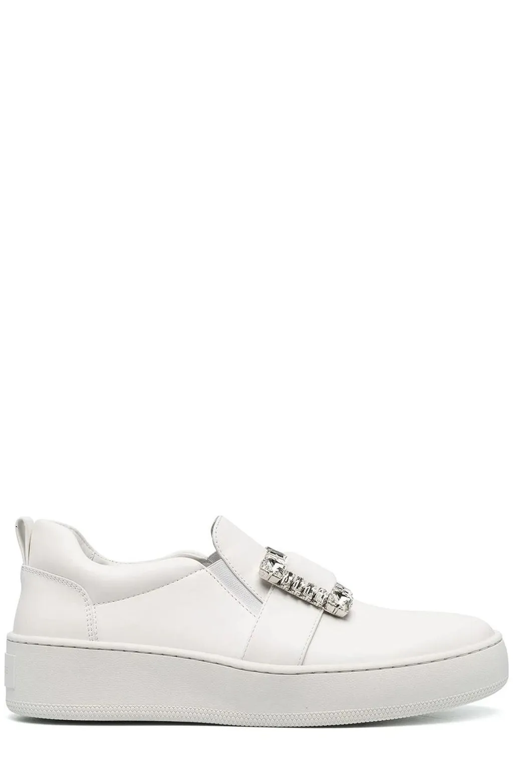 Sneakers With Crystal Buckle