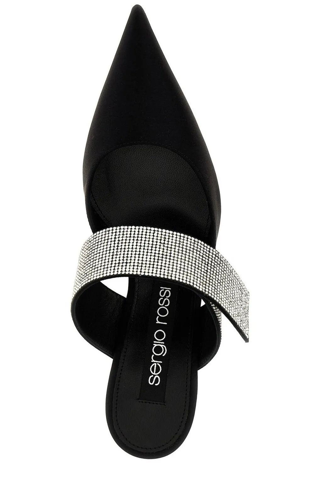 Mules With Crystal-Embellished Strap