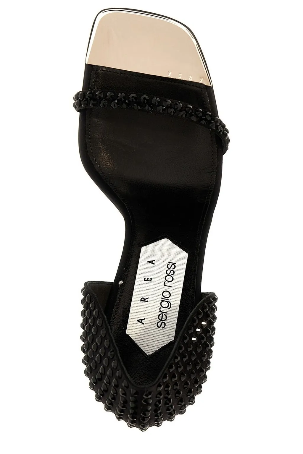Crystal-Embellished Stiletto Sandals