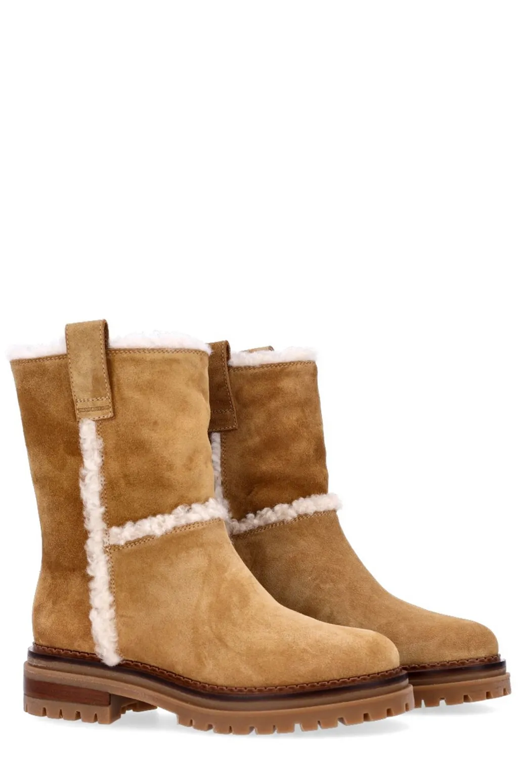 Shearling Trim Boots