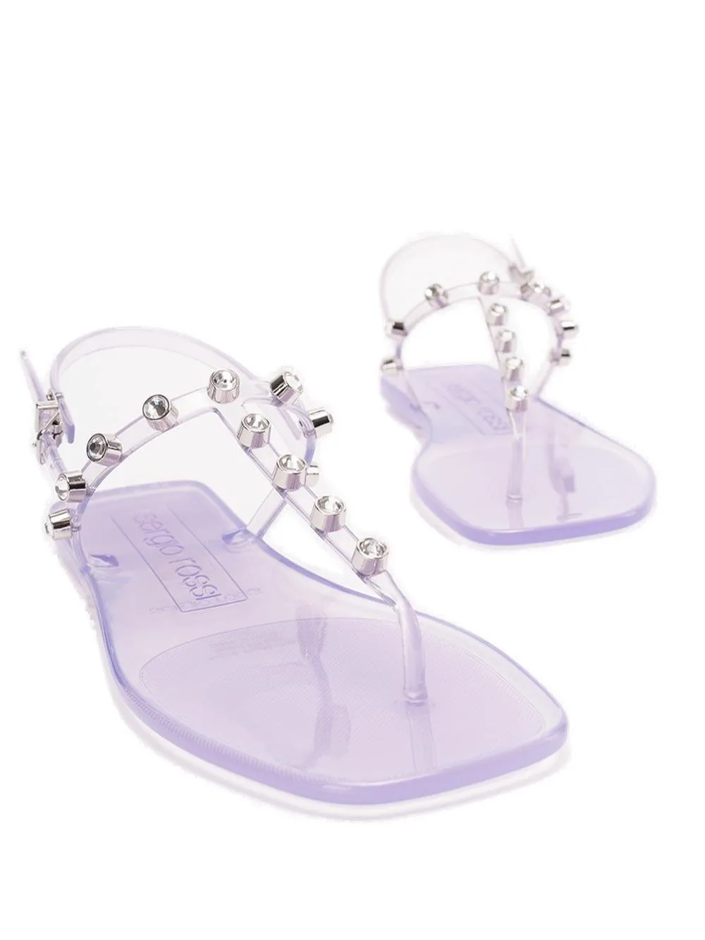 Flat Sandals With Crystals
