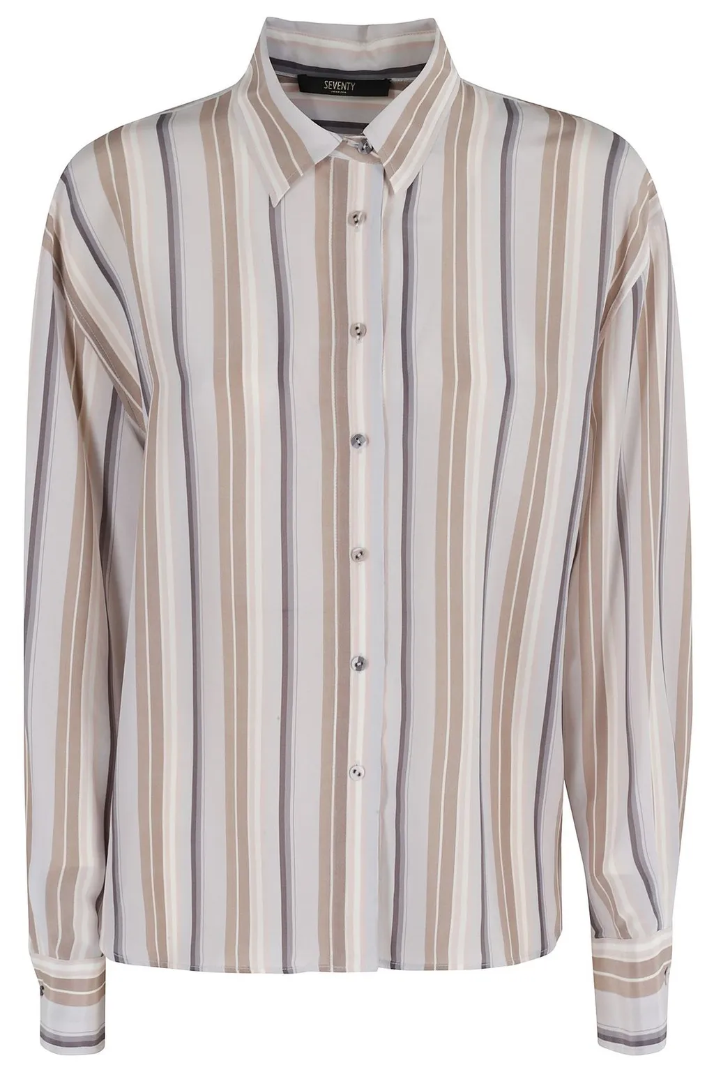 Striped Button-Up Shirt