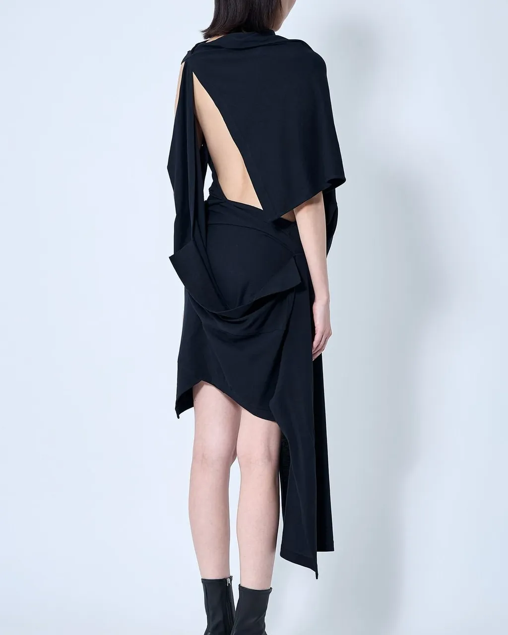 Asymmetrical Draped Dress