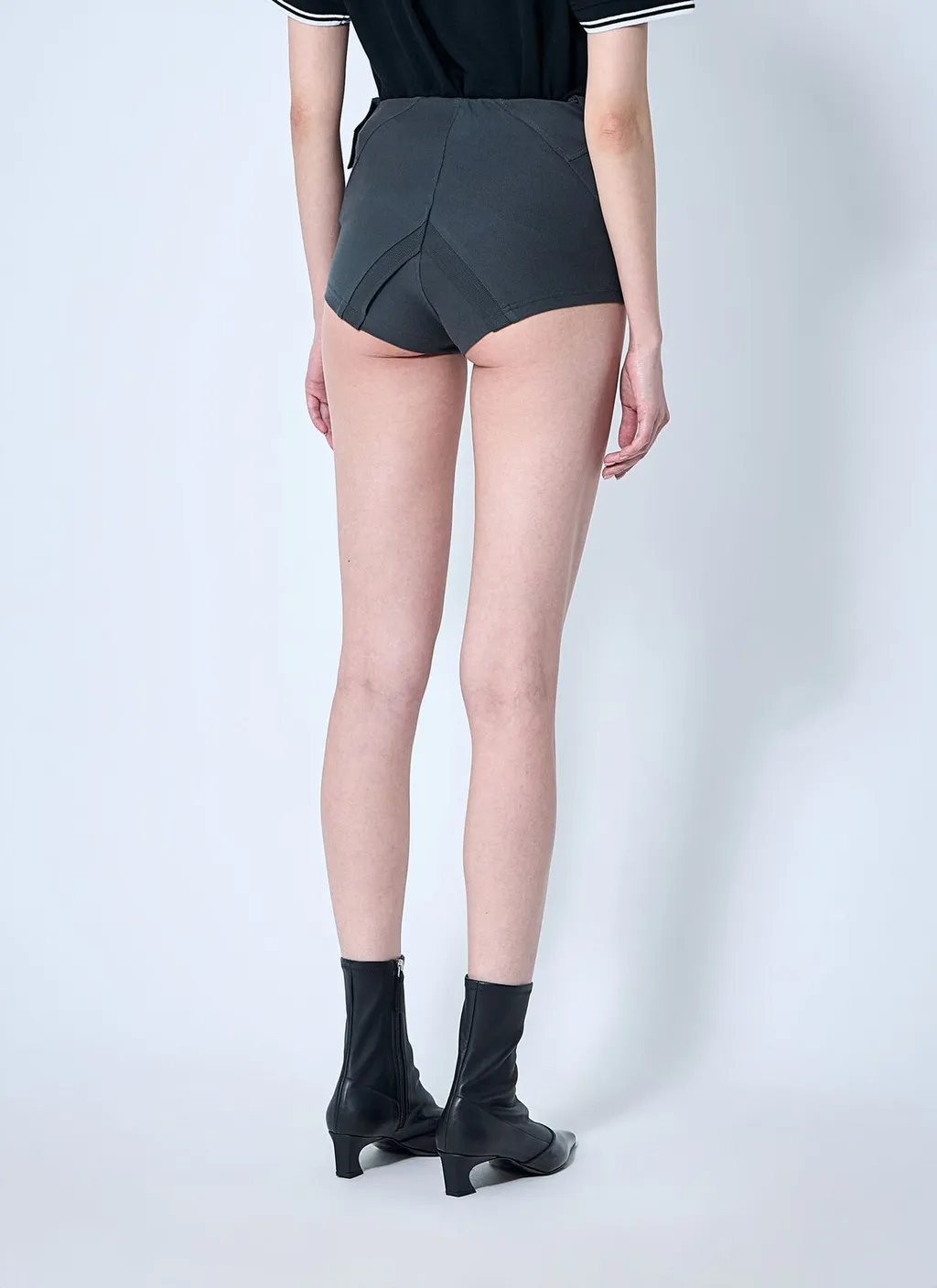 High-Waisted Button-Up Shorts