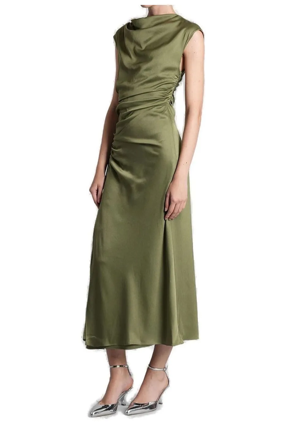 Draped Midi Dress
