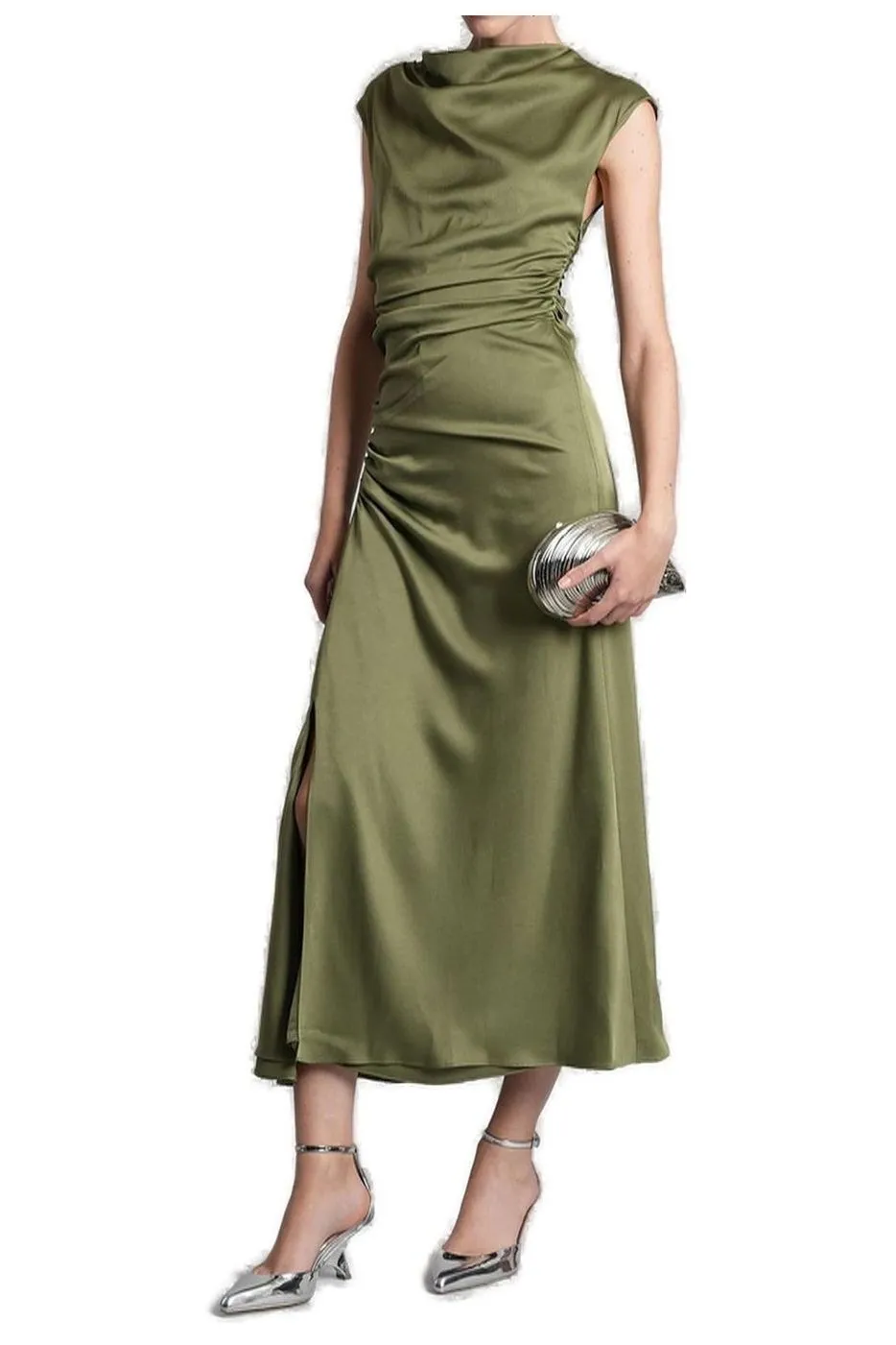 Draped Midi Dress