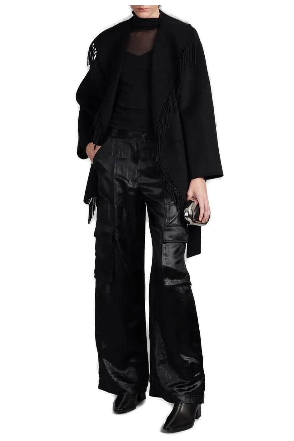 Fringed Wrap Jacket