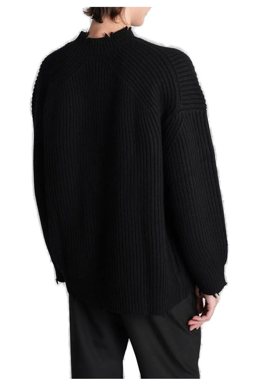 Ribbed Mock Neck Sweater
