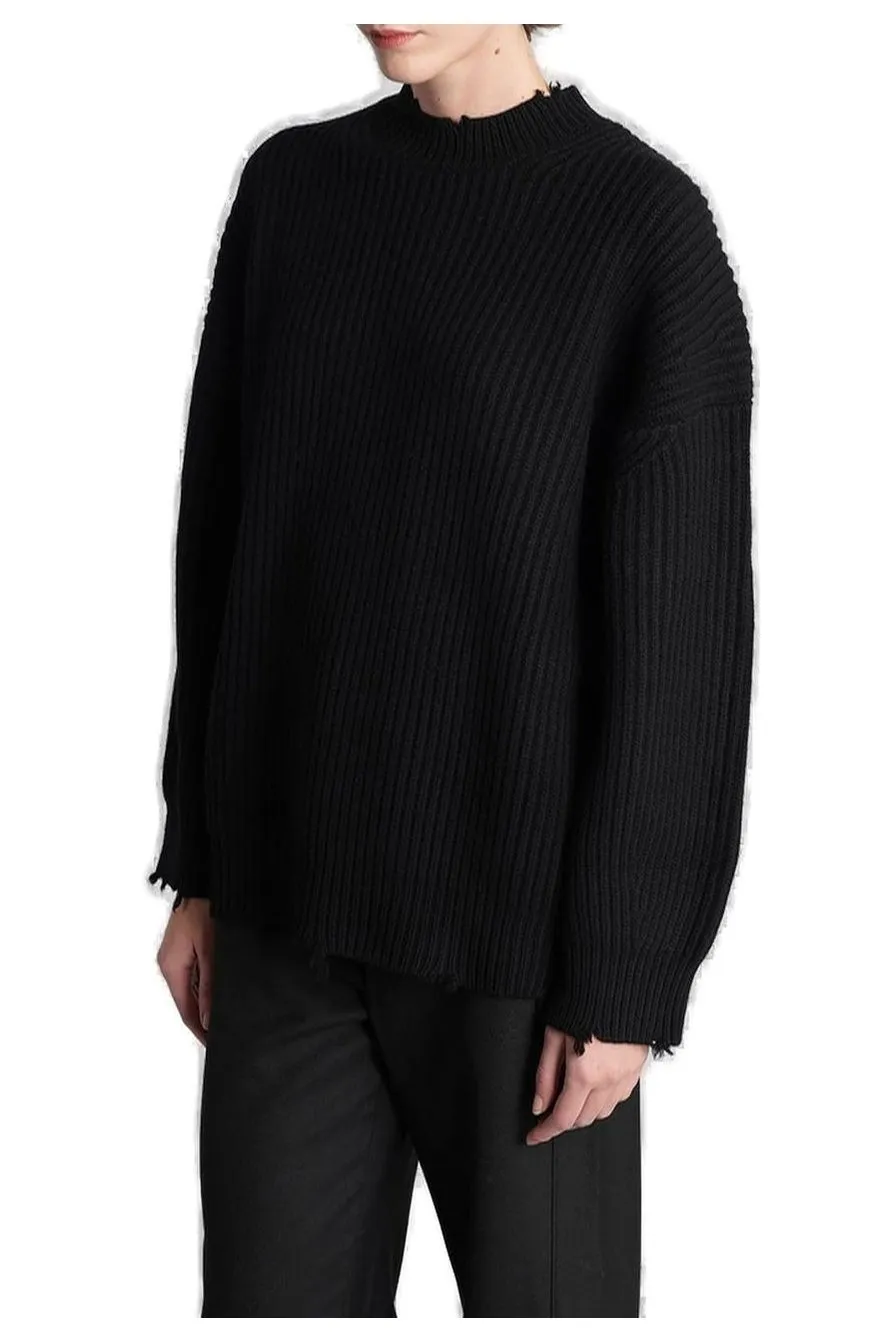 Ribbed Mock Neck Sweater