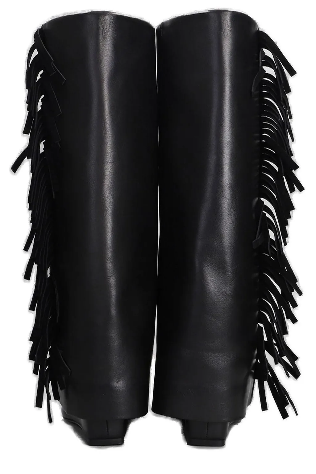 Knee-High Boots With Fringe