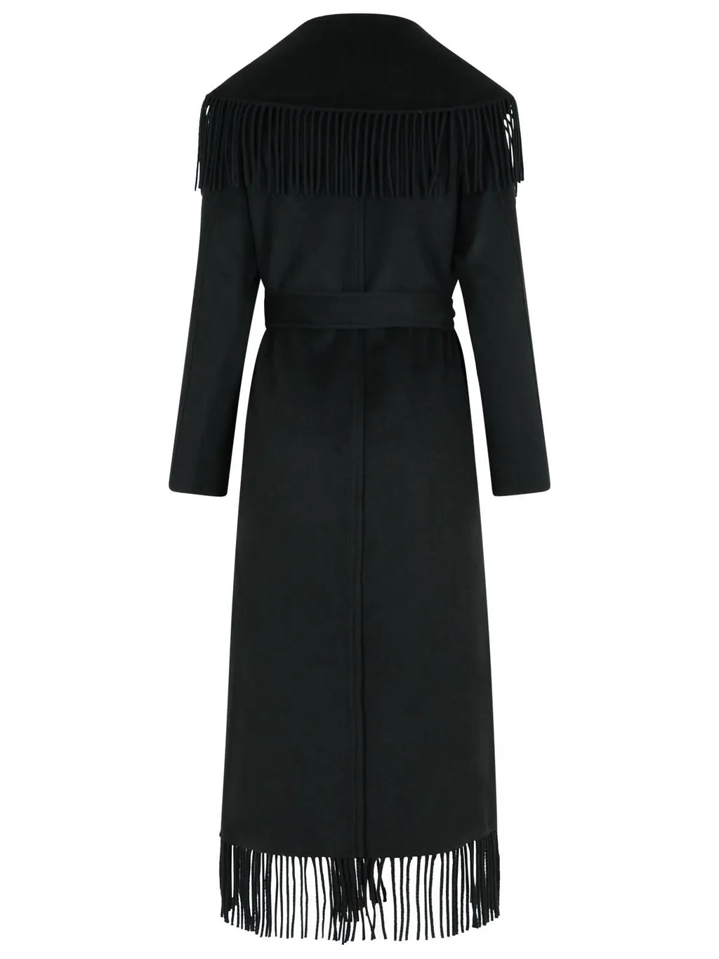 Fringed Wool Coat
