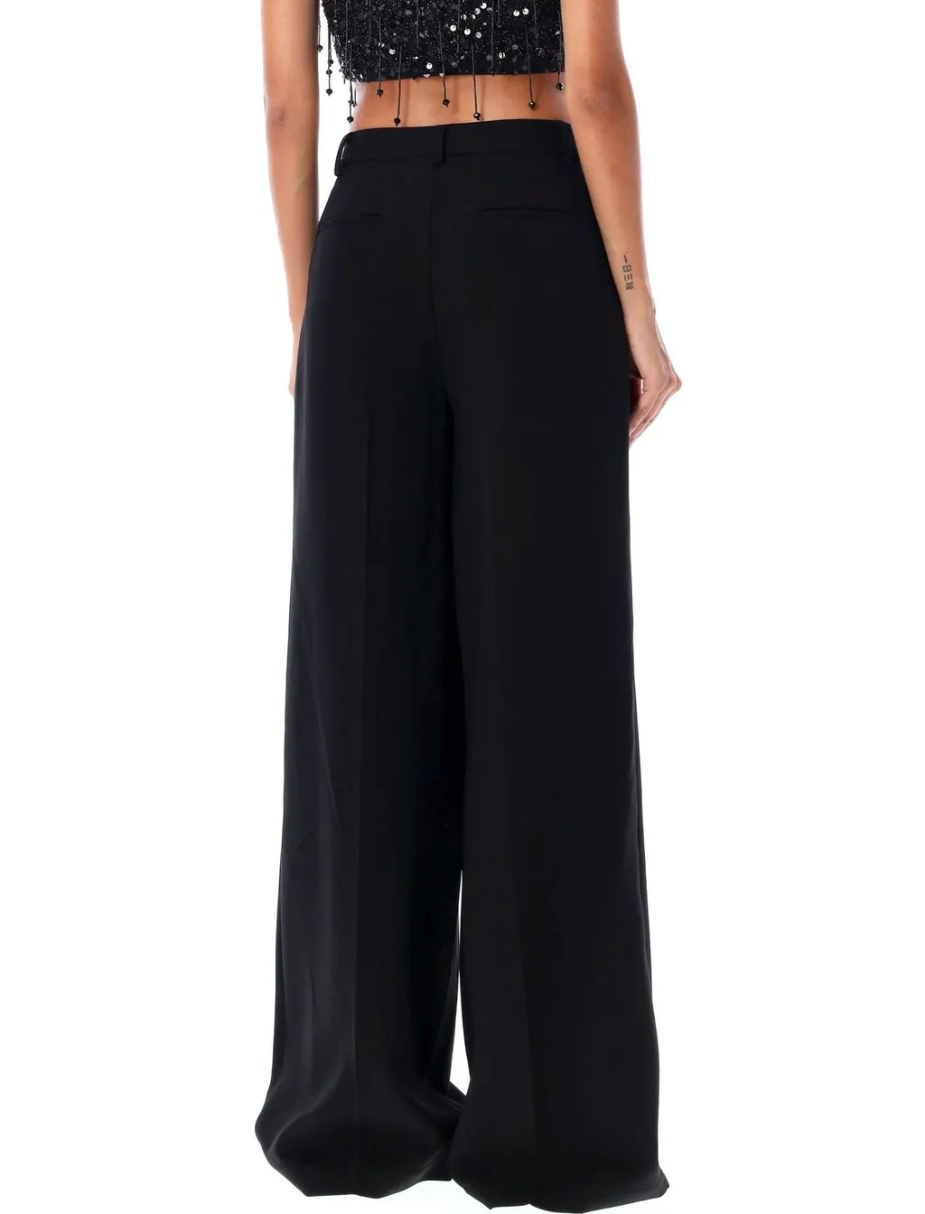 Wide-Leg Tailored Trousers
