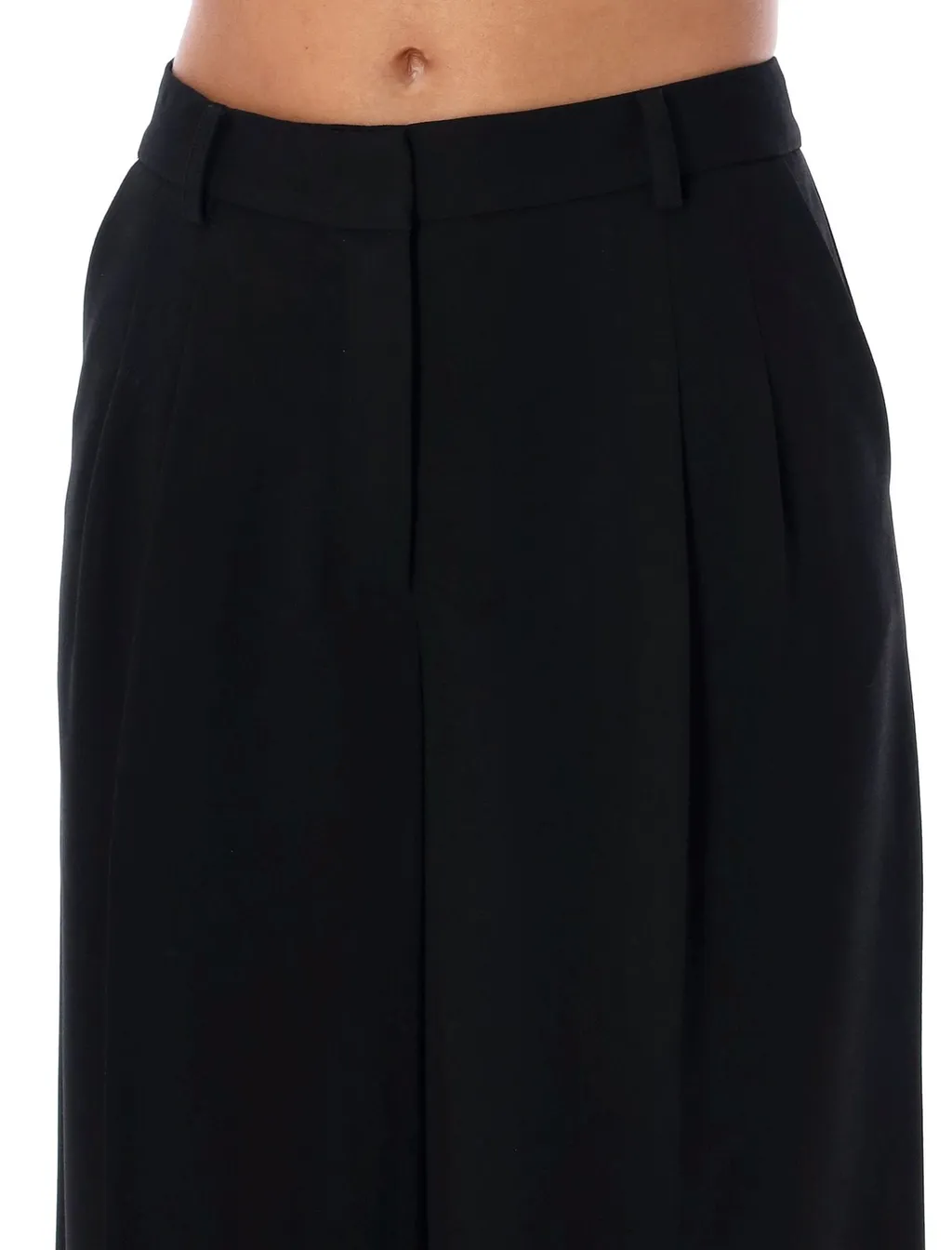 Wide-Leg Tailored Trousers