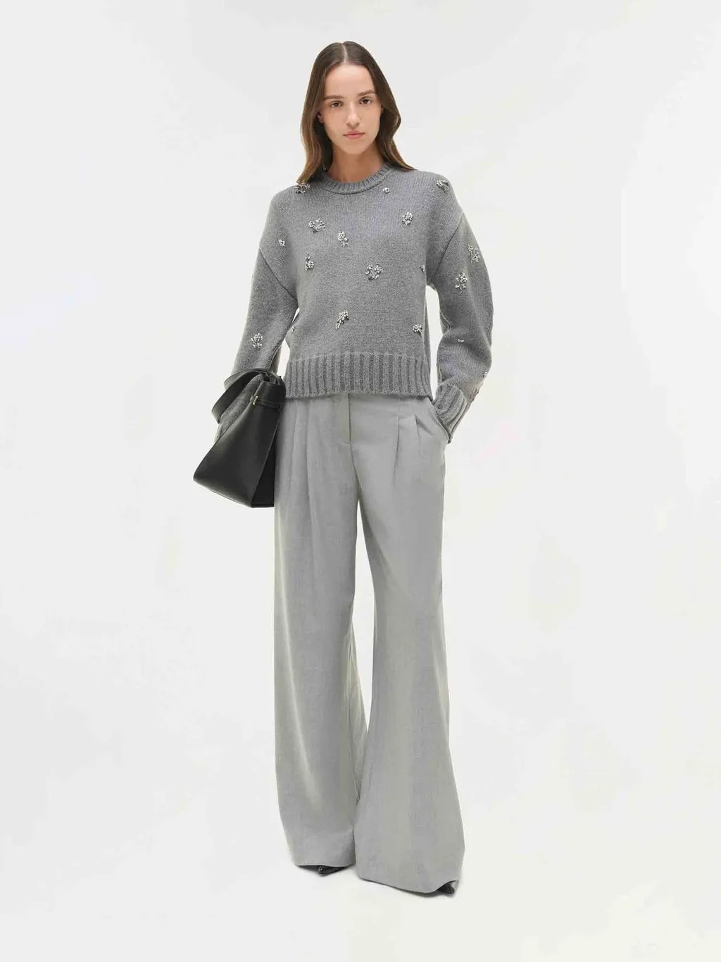 Embellished Crewneck Sweater