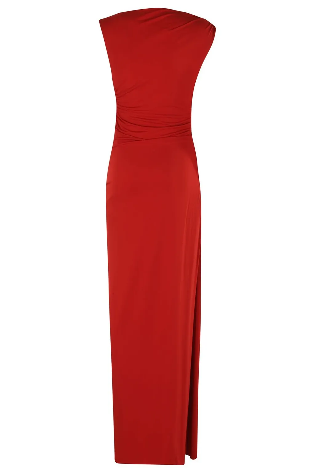 One-Shoulder Draped Gown