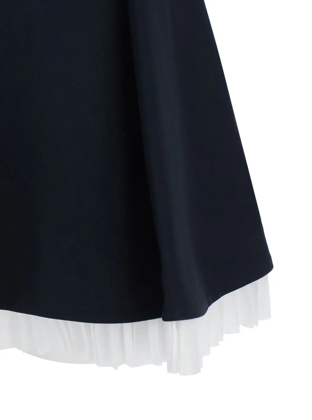 Off-The-Shoulder Mini Dress With Pleated Hem