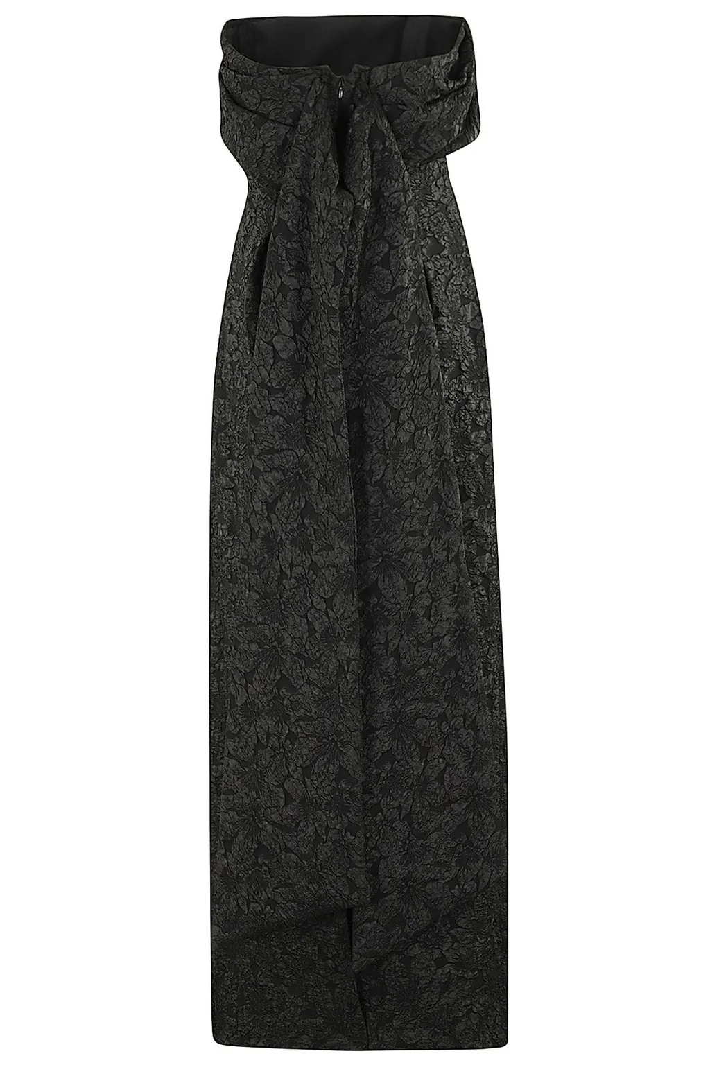 Strapless Jacquard Gown