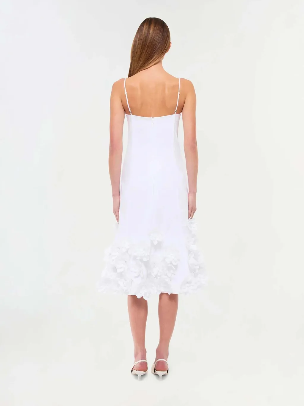 Midi Dress With Floral Appliqué