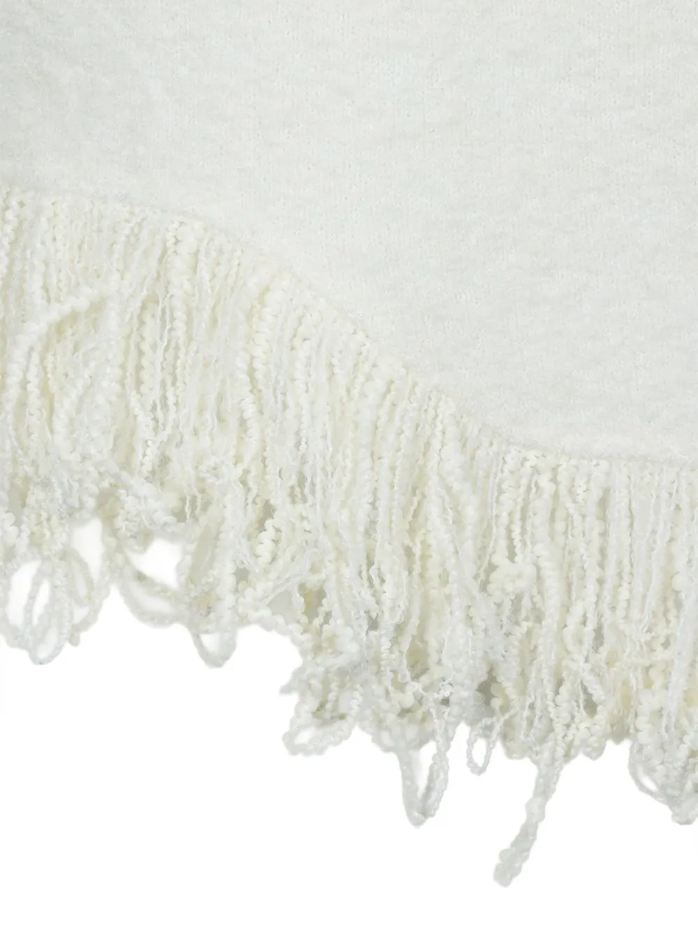 Turtleneck Sweater With Fringe