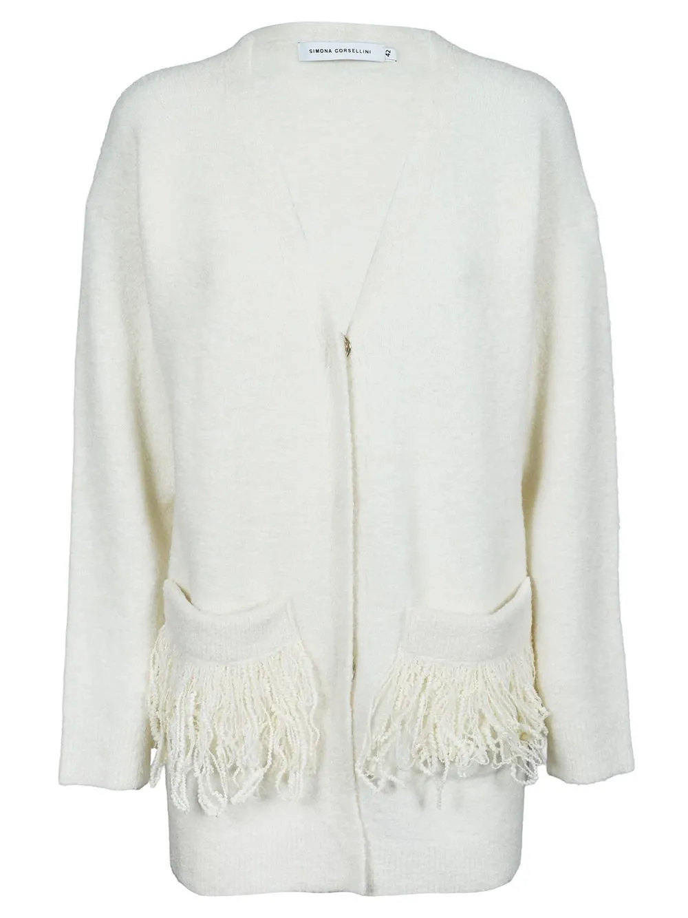 Cardigan With Fringe Pockets