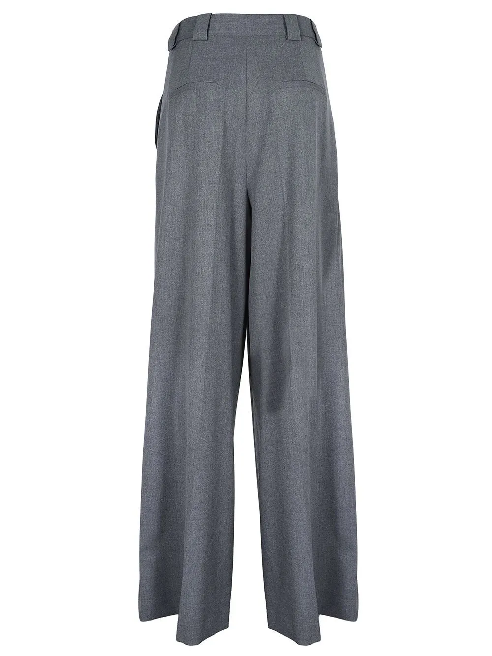 Pleated Wide-Leg Trousers