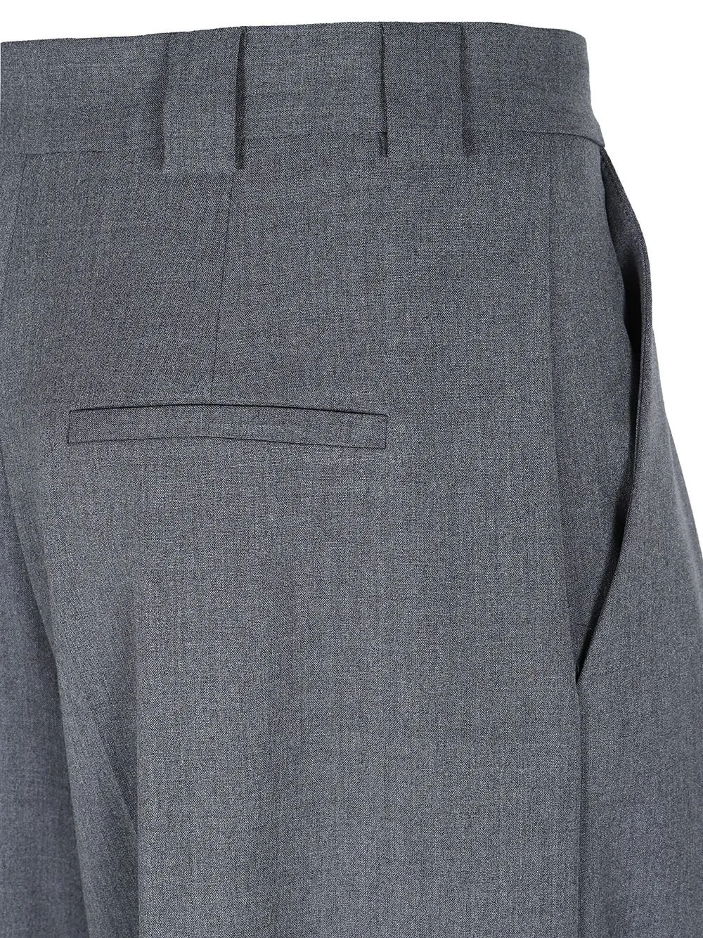 Pleated Wide-Leg Trousers