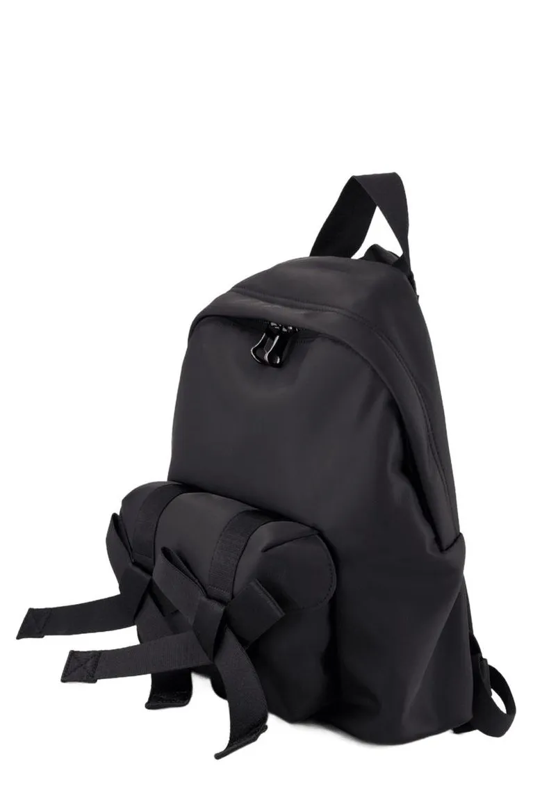 Backpack With Pearl-Embellished Straps