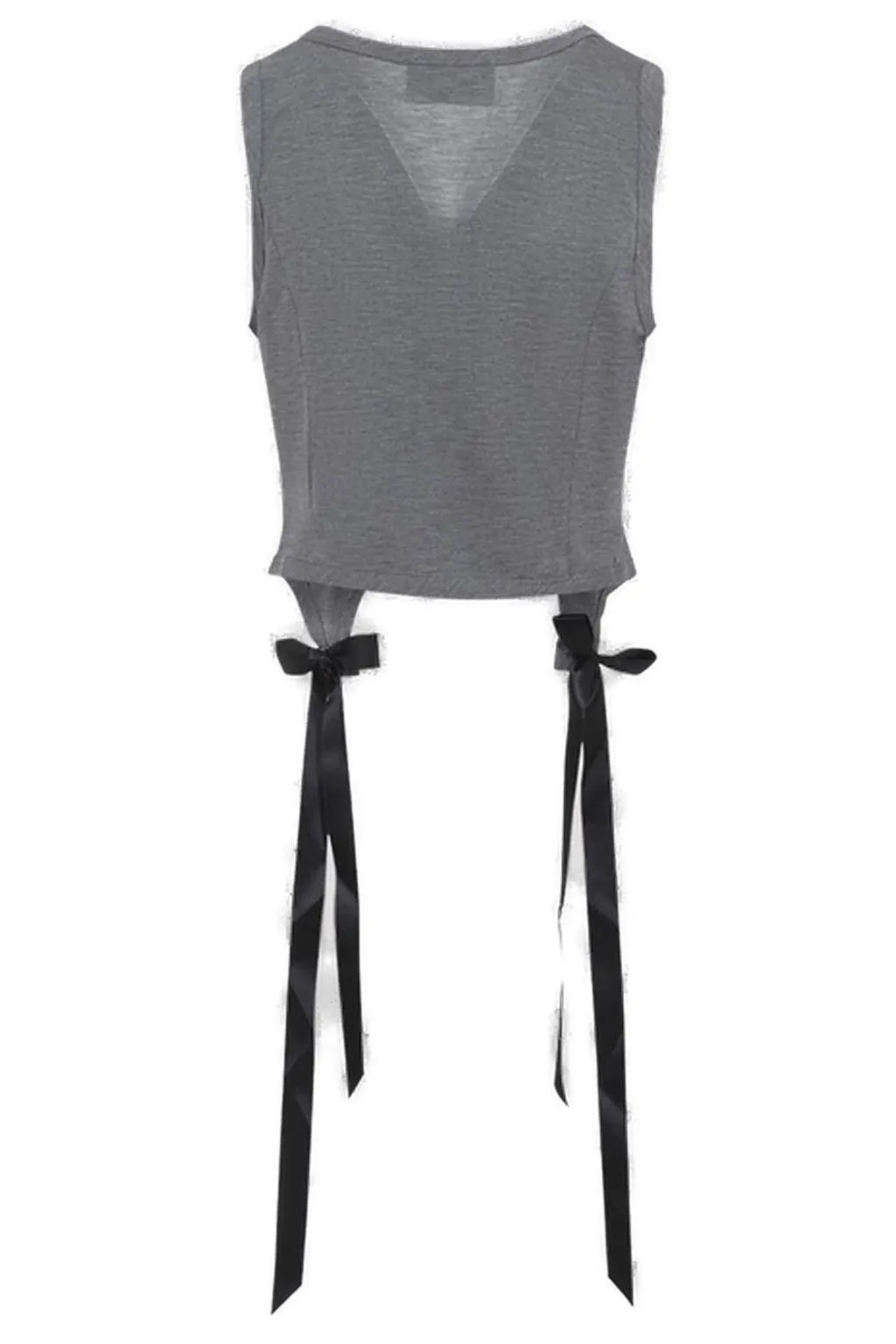 Sleeveless Top With Tie Detail