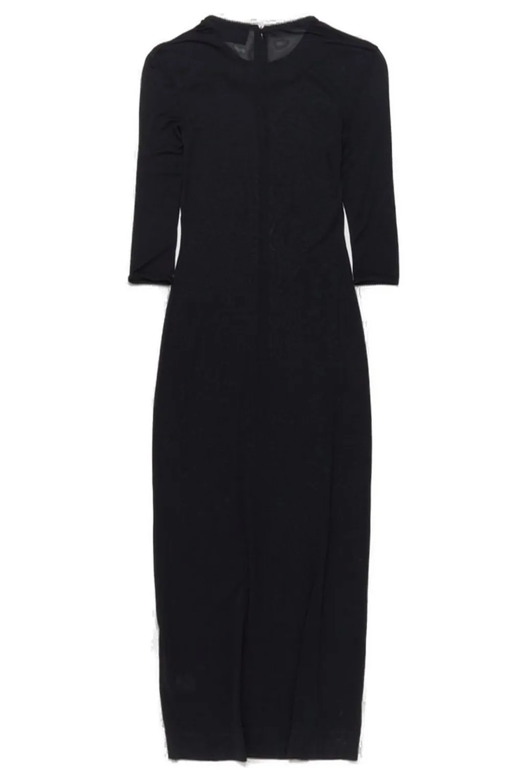Long Sleeve Dress With Rose Embroidery