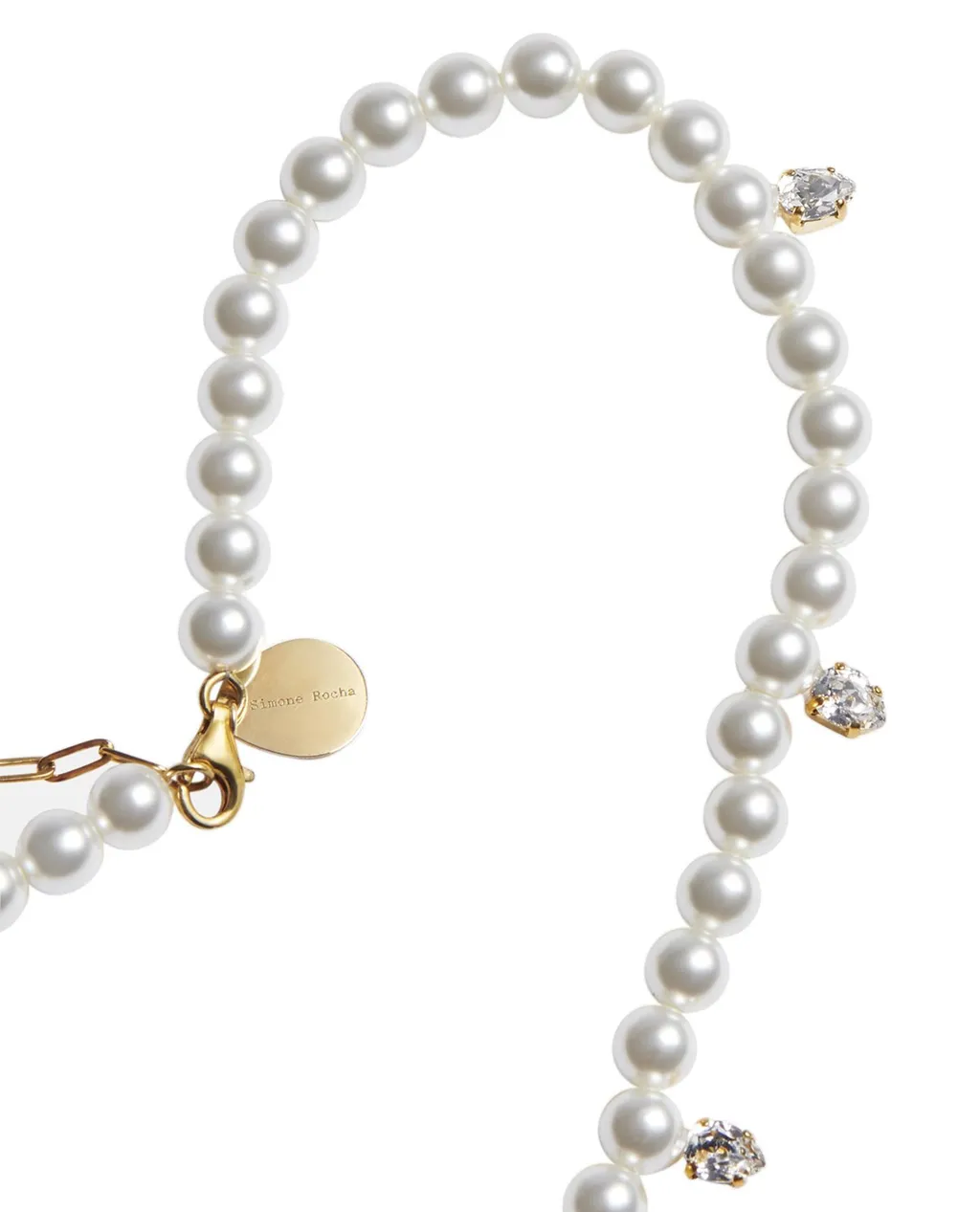 Pearl And Crystal Necklace