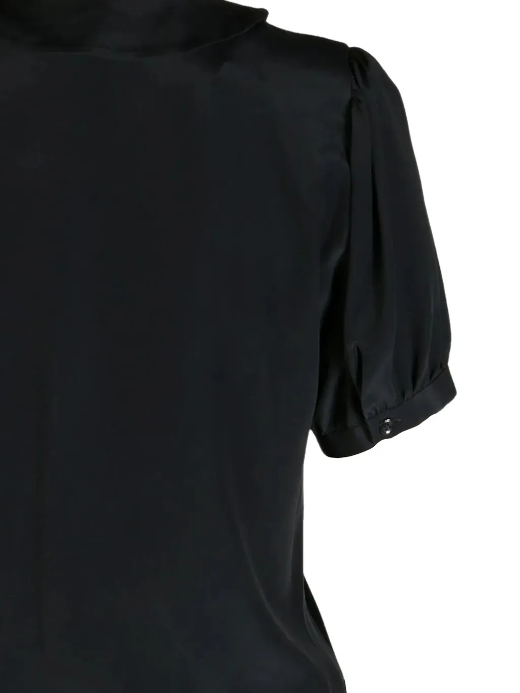 Short Sleeve Button-Up Blouse