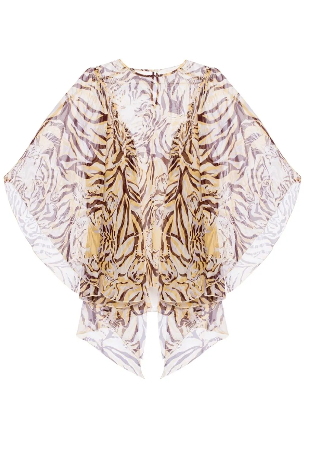 Tiger Print Kaftan Top