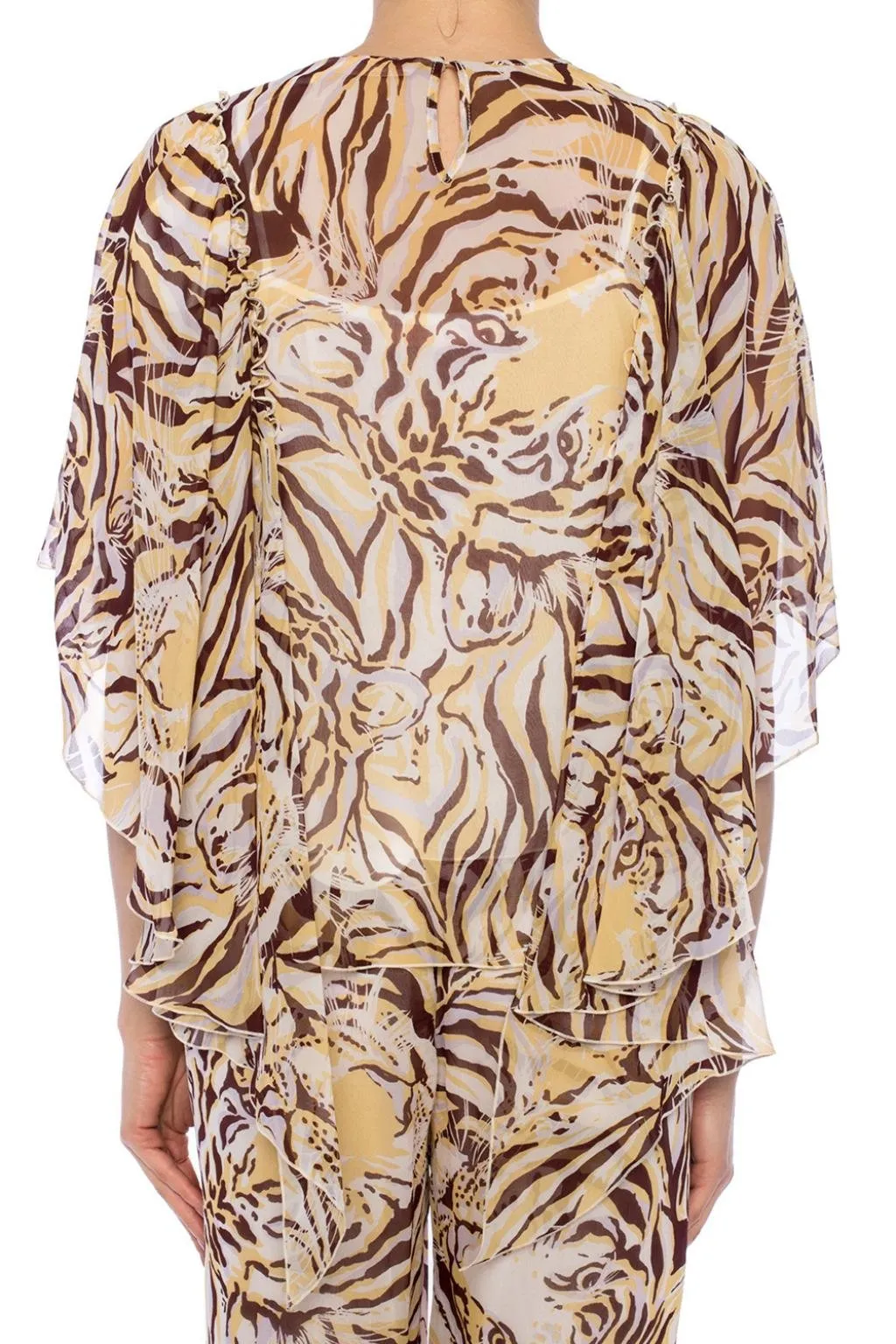 Tiger Print Kaftan Top